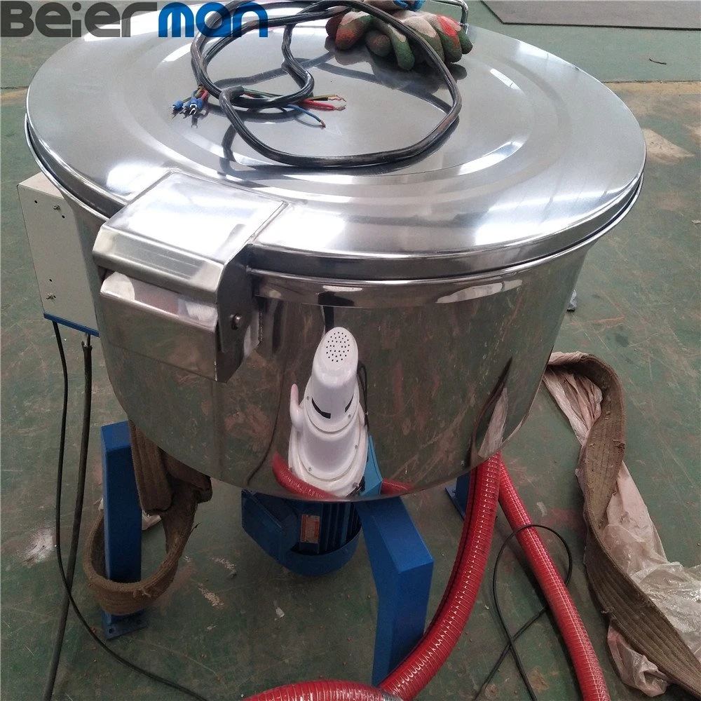 50kg-200kg PP PE Masterbatch Granules Powder Coloring Blending Mixing Machine Plastic Pellet Mixer SS304 Rotating Paddle