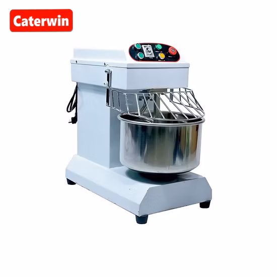 Caterwin ベーカリー機器 8kg 混合粉ミキサー 20L デュアルスピード業務用スパイラル生地ミキサー タイマー付き