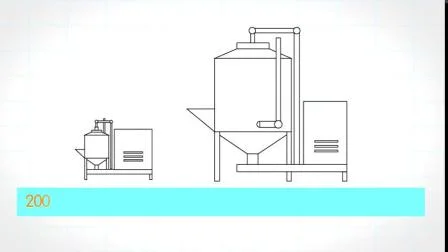 乳製品、飲料、液体食品の加工ライン用の 500 ～ 10,000 リットルのターボ真空ミキサー